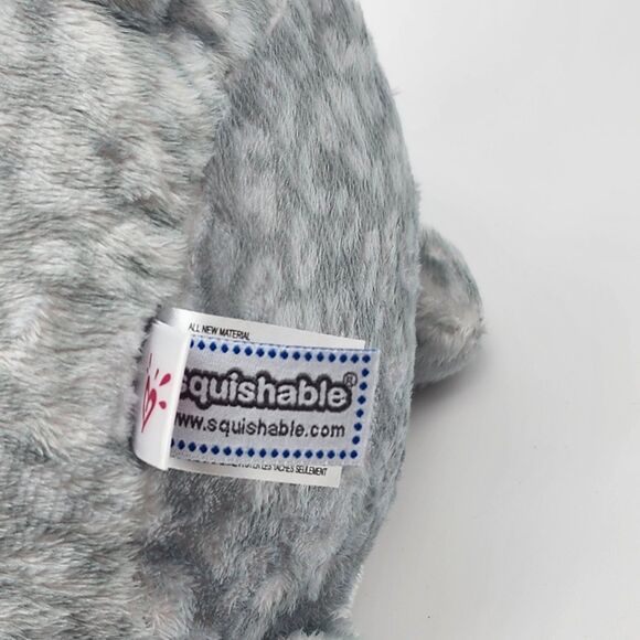 Squishable Gray Spotted Kitty 7" Round Soft Plush - Picture 5 of 7